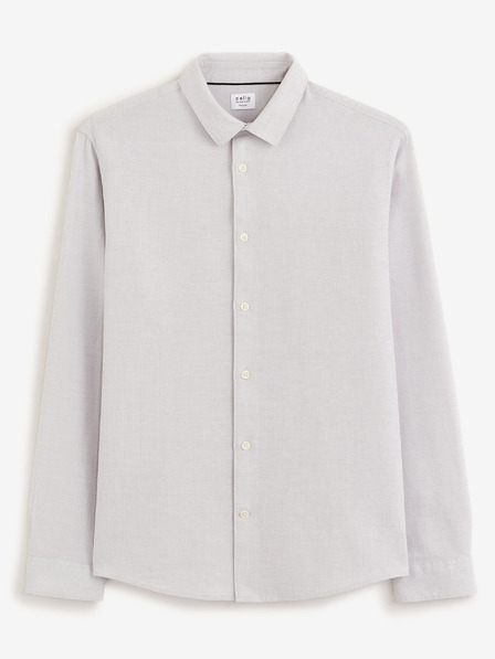 Celio Világosszürke férfi ing Celio Fabeille2