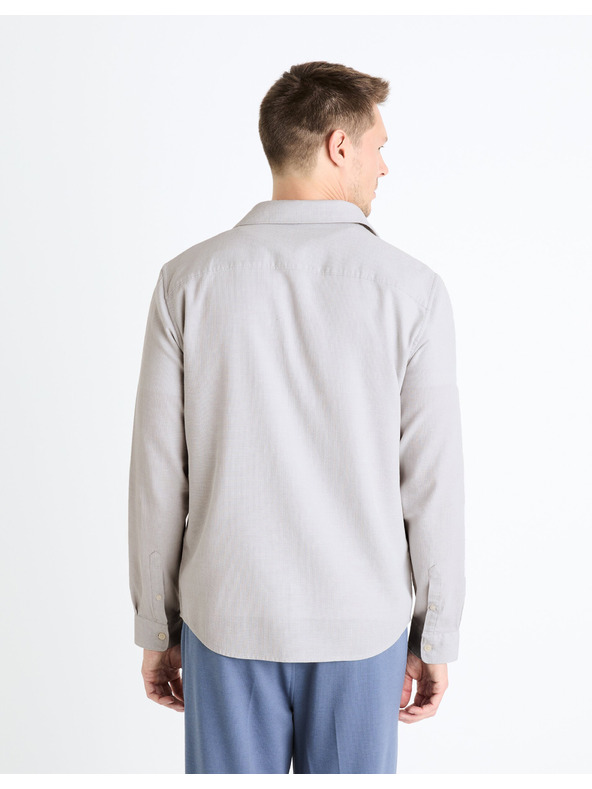 Celio Világosszürke férfi ing Celio Fabeille2