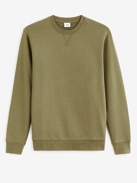 Celio Férfi khaki színű pulóver Celio Feseven