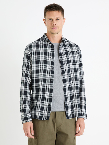 Celio Fekete férfi kockás ing Celio Fadro