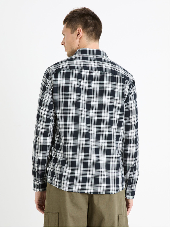 Celio Fekete férfi kockás ing Celio Fadro