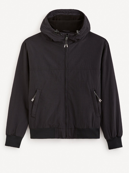 Celio Fekete férfi dzseki Celio Fuhoodie2