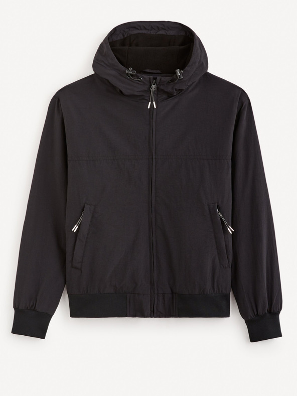 Celio Fekete férfi dzseki Celio Fuhoodie2