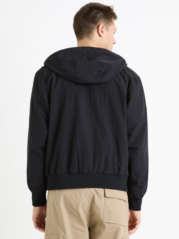 Celio Fekete férfi dzseki Celio Fuhoodie2