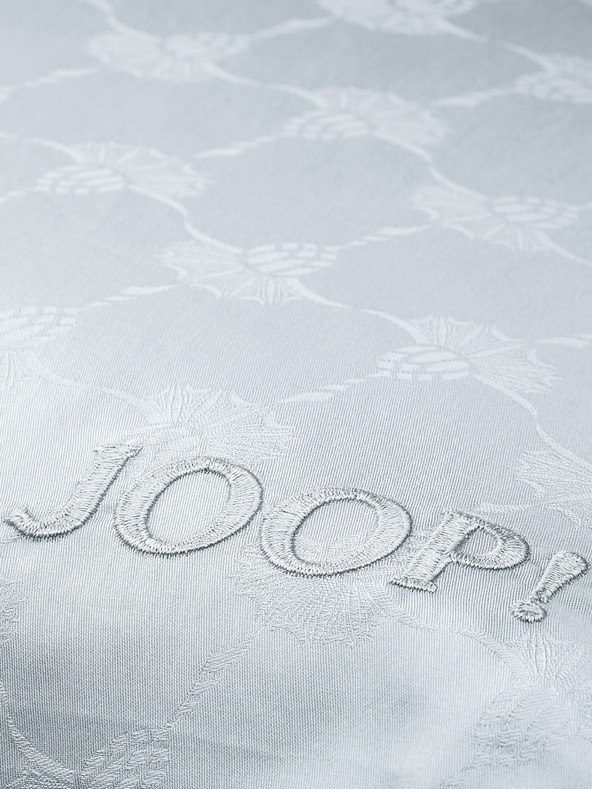 JOOP! 2x 70x90/200x200 Világosszürke szatén mintás kétszemélyes ágynemű JOOP! Cornflower