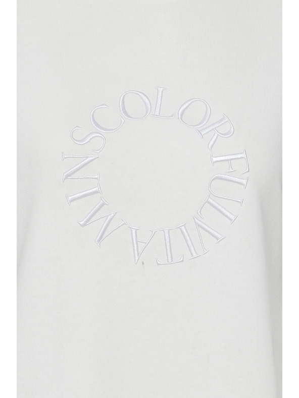 The Jogg Concept Fehér női pulóver ruha The Jogg Concept JCSAFINE JCSAFINE