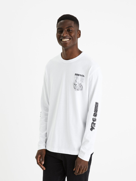 Celio Fehér férfi nyomtatott póló Celio Feprime