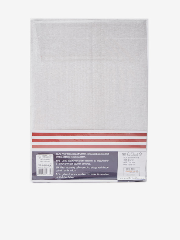 Good Morning 60 x 120 cm - Fehér sztreccs trikó Good Morning lepedő