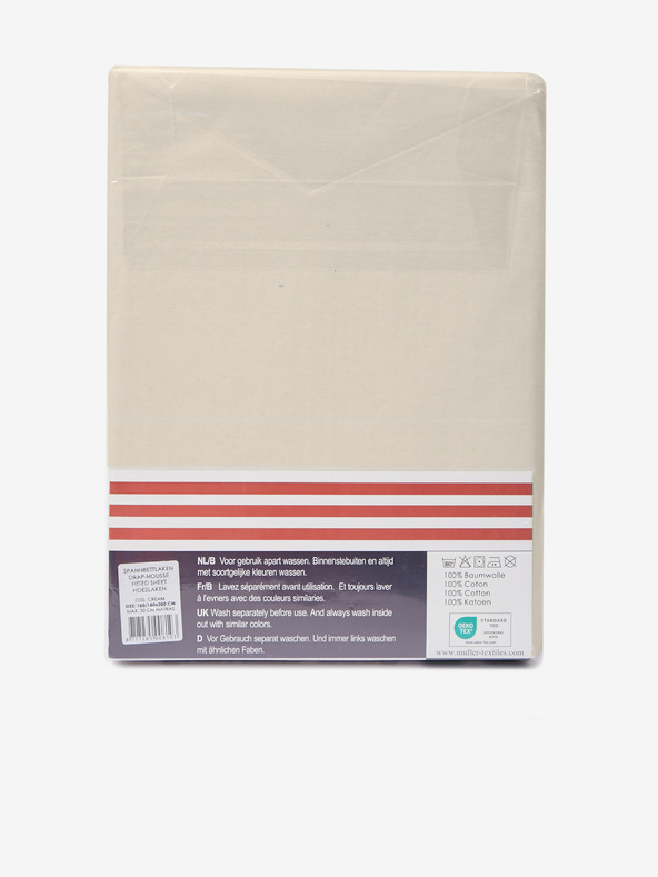 Good Morning 140 x 200 cm - Bézs színű sztreccs lepedő Good Morning