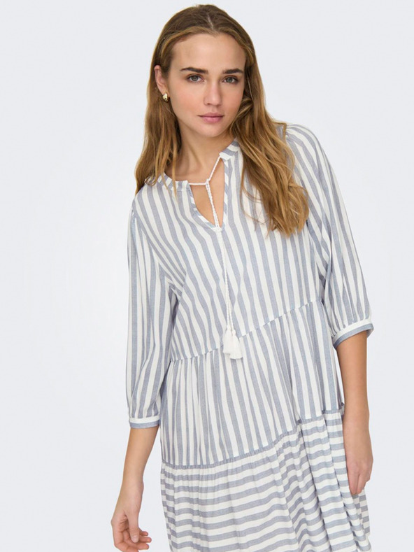 ONLY Kék-fehér női csíkos ruha ONLY Kaya Kaya