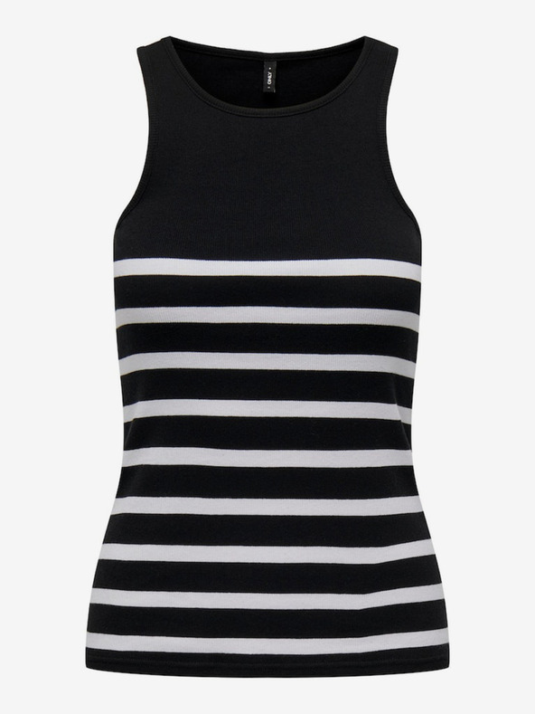 ONLY Fekete női csíkos tank top ONLY Kenya
