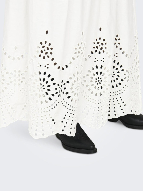 ONLY Fehér női maxiszoknya ONLY Roxanne Roxanne