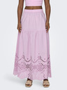 ONLY Világos rózsaszín női maxiszoknya ONLY Roxanne Roxanne