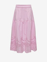 ONLY Világos rózsaszín női maxiszoknya ONLY Roxanne Roxanne