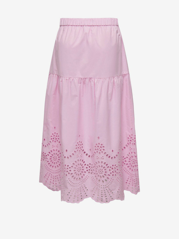 ONLY Világos rózsaszín női maxiszoknya ONLY Roxanne Roxanne