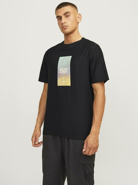 Jack & Jones Fekete Jack & Jones Aruba férfi póló