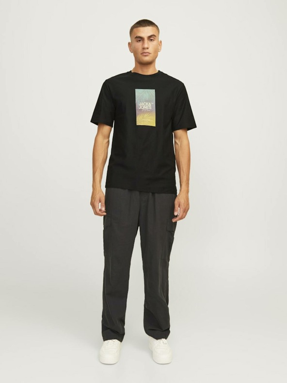 Jack & Jones Fekete Jack & Jones Aruba férfi póló