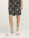Jack & Jones Fekete férfi mintás fürdőnadrág Jack & Jones Fiji