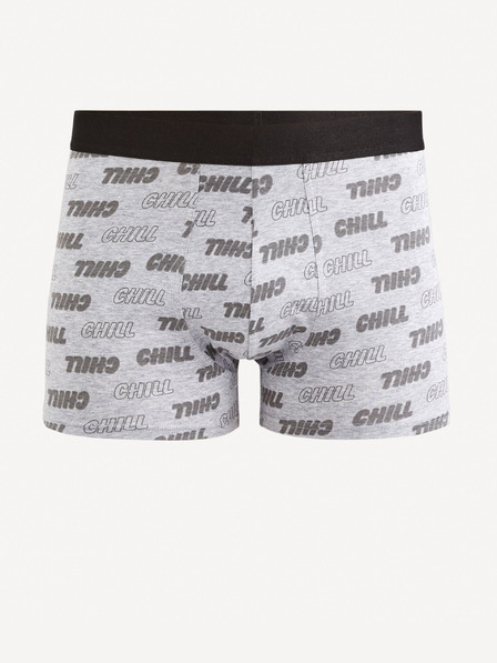 Celio Világosszürke férfi mintás boxeralsó Celio Fichill
