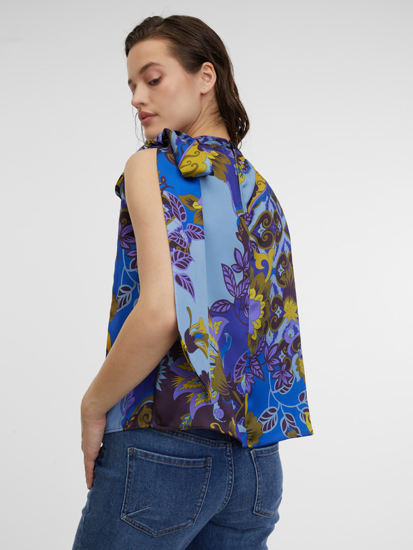 Orsay ORSAY kék női mintás szaténblúz