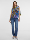 Orsay ORSAY kék női mintás szaténblúz
