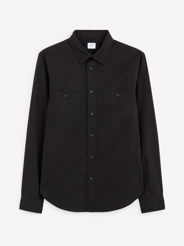 Celio Fekete férfi ing Celio Gagusti2