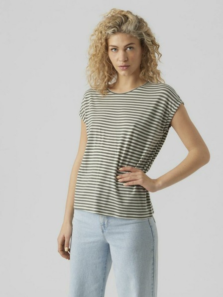 Vero Moda Fehér és zöld női csíkos ing Vero Moda Ava Ava