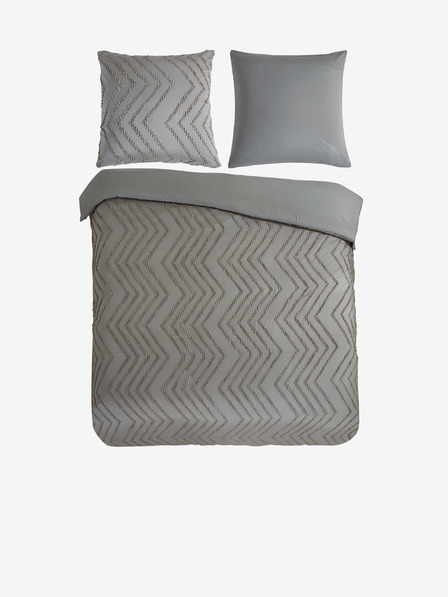 Pure Szürke mintás ágynemű Pure 200 x 220 cm