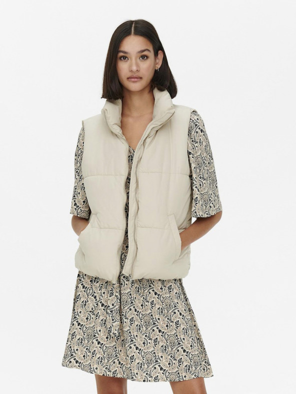 Jacqueline de Yong Cream Női JDY New Erica steppelt mellény JDY New Erica steppelt mellény