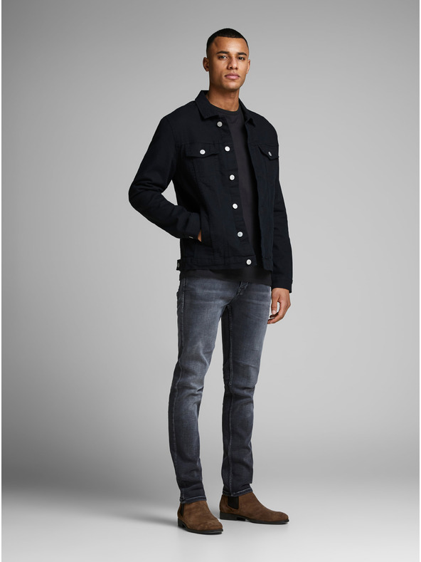 Jack & Jones Jack & Jones fekete férfi alap póló