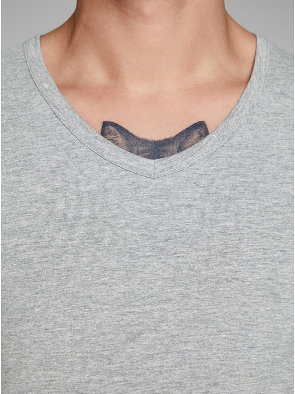 Jack & Jones Világosszürke, csíkos Jack & Jones Basic póló