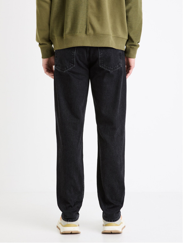 Celio Fekete férfi Celio C15 egyenes Fodroit 30 farmer