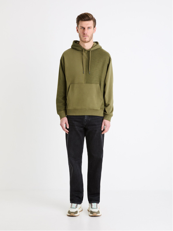 Celio Fekete férfi Celio C15 egyenes Fodroit 30 farmer