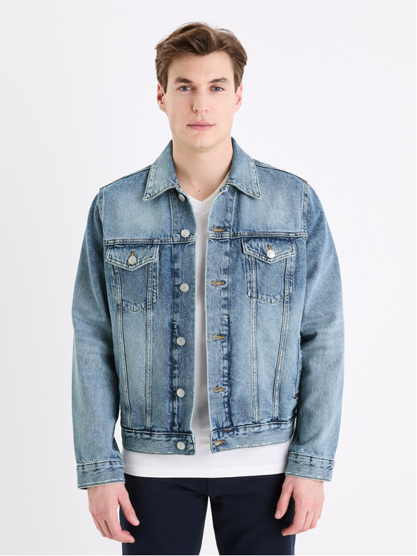 Celio Kék férfi farmerdzseki Celio Gudens