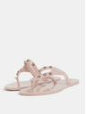 Zaxy Világos rózsaszínű flip flop rózsaarany részletekkel Zaxy Spike