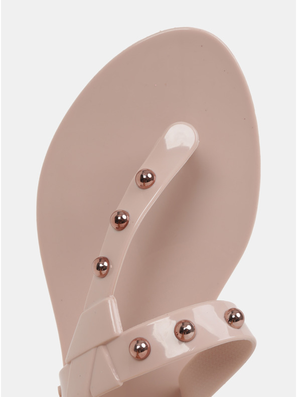 Zaxy Világos rózsaszínű flip flop rózsaarany részletekkel Zaxy Spike