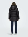 ONLY Fekete női téli steppelt kabát ONLY Luna