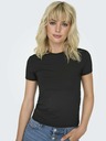 ONLY Fekete női basic póló ONLY Lea