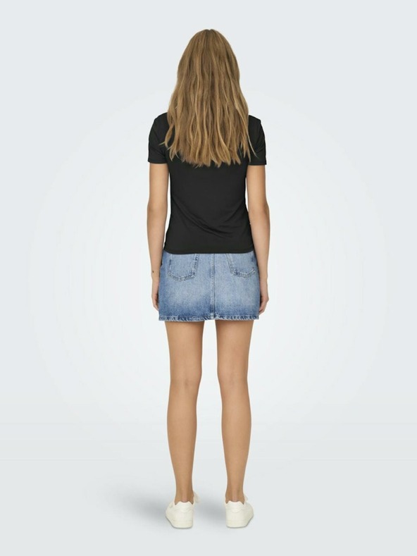 ONLY Fekete női basic póló ONLY Lea