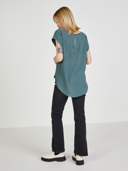 ONLY Zöld blúz hátul cipzárral CSAK Vic