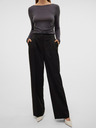 Vero Moda Fekete női széles szárú nadrág Vero Moda Nila