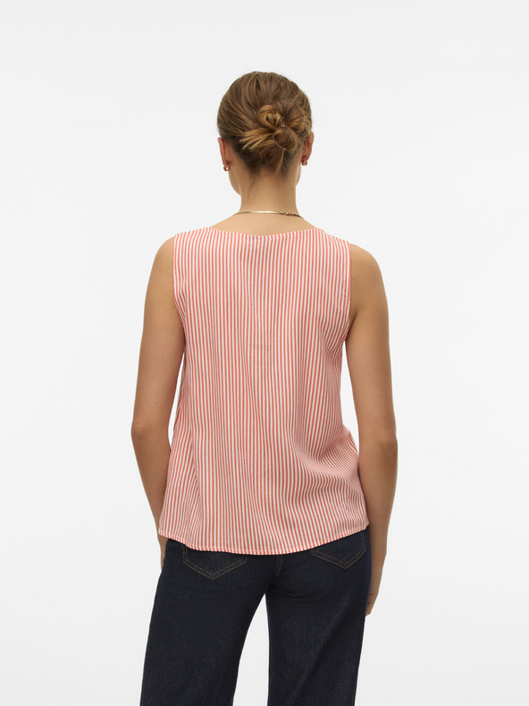 Vero Moda Fehér és narancssárga női csíkos blúz Vero Moda