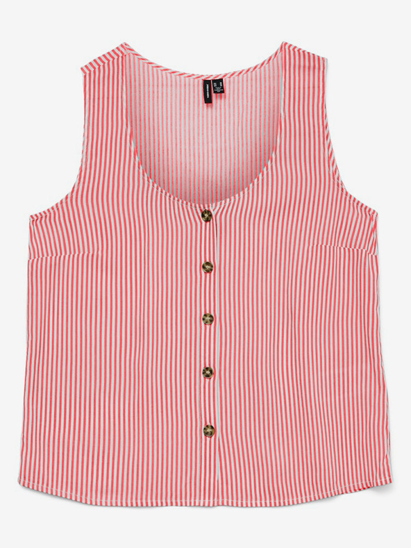 Vero Moda Fehér és narancssárga női csíkos blúz Vero Moda