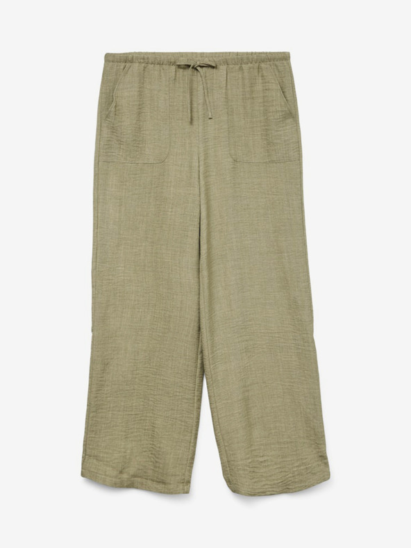 Vero Moda Khaki színű női széles szárú farmer Vero Moda