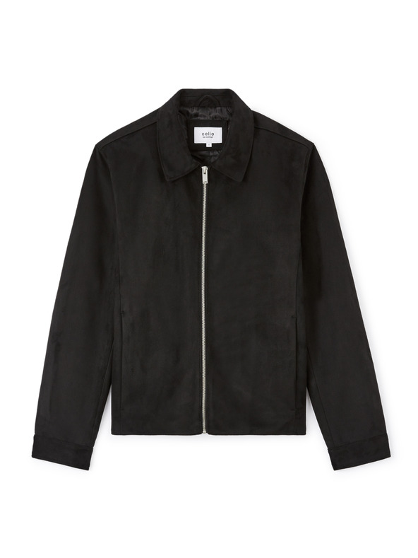 Celio Férfi fekete szarvasbőr dzseki Celio Lufaster