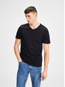 Jack & Jones Jack & Jones két darab fekete, v-nyakú pólóból álló alapkészlet Jack & Jones