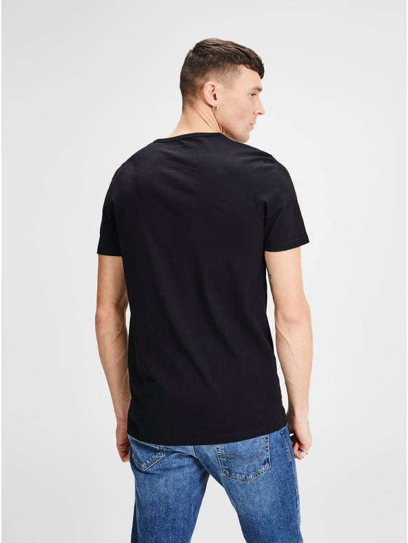 Jack & Jones Jack & Jones két darab fekete, v-nyakú pólóból álló alapkészlet Jack & Jones