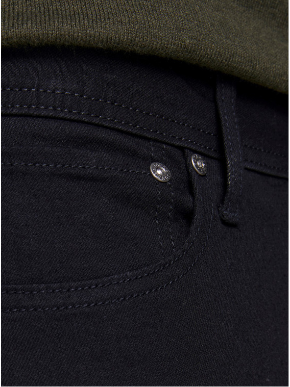 Jack & Jones Fekete szűk szabású farmer Jack & Jones Glenn