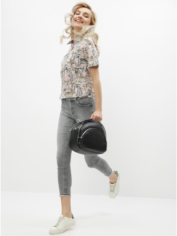 ONLY Szürke, rövidre szabott, szűk szabású farmer ONLY Blush