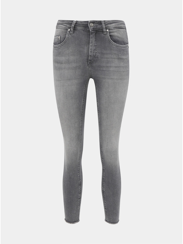 ONLY Szürke, rövidre szabott, szűk szabású farmer ONLY Blush